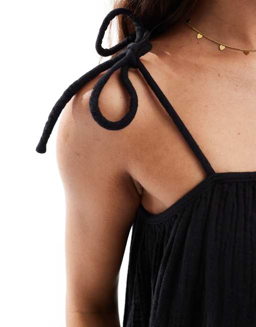 New Look - Lagdelt og sort midi-sommerkjole, 3 af 4