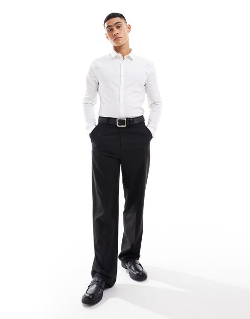 New Look – Langärmliges Muskelshirt aus Popeline in Weiß, 2 von 4