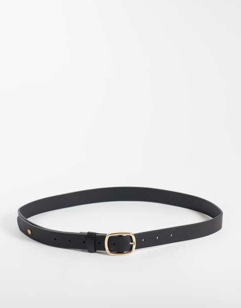 New Look leather belt in black - view 1