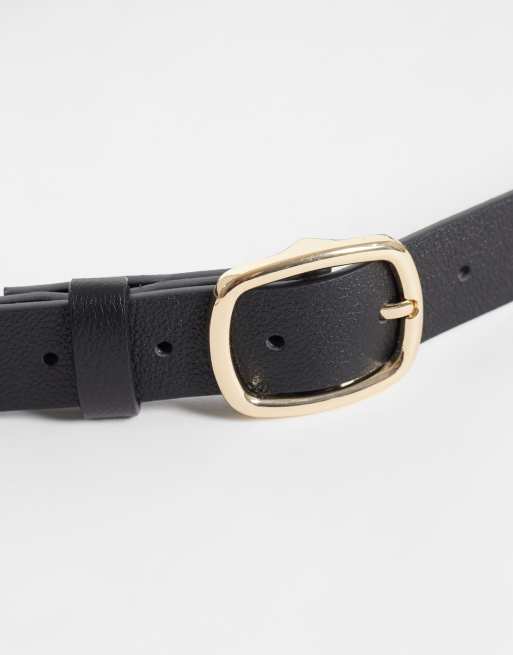 New Look leather belt in black, 2 of 3