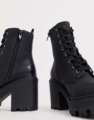 new look black leather boots