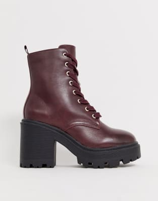 new look maroon boots