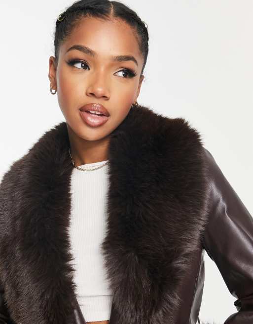 Coat with sale fur collar