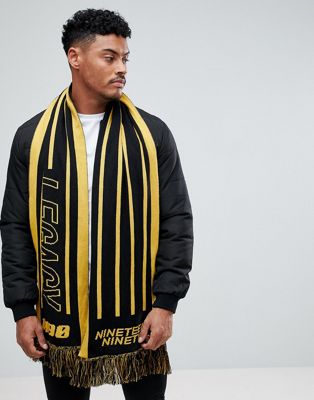 New Look - Legacy sjaal in zwart met geel