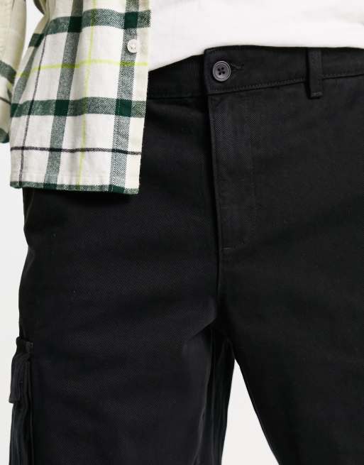 New Look – Legere Cargo-Shorts in Schwarz, 3 von 4