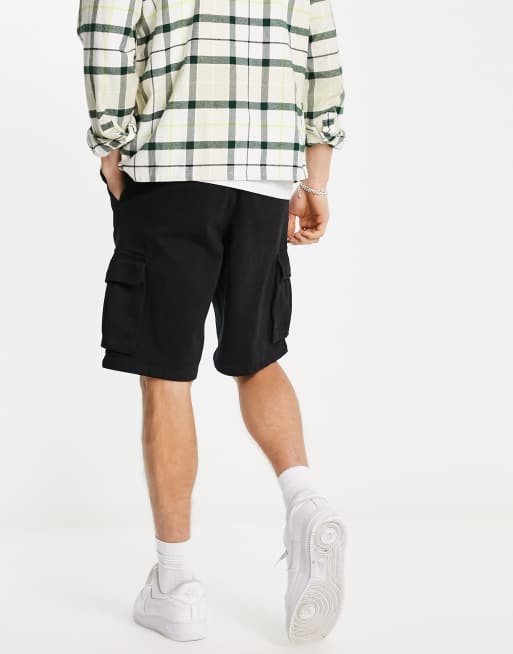 New Look – Legere Cargo-Shorts in Schwarz, 4 von 4