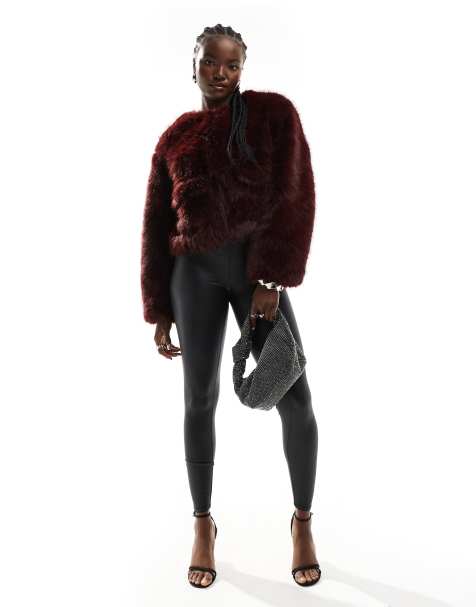 New Look - Legging aspect enduit - Noir - view 1