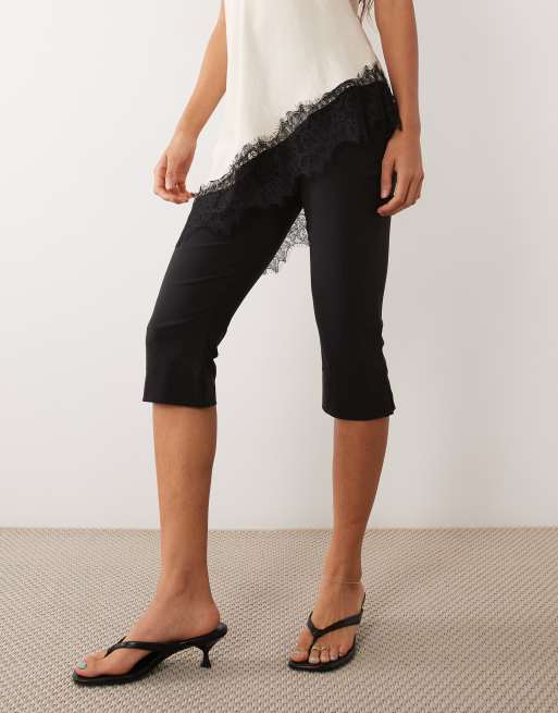 New Look legging capri en bengaline noir, 4 de 5