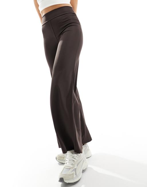New Look Legging met wijde pijpen in bruin ASOS