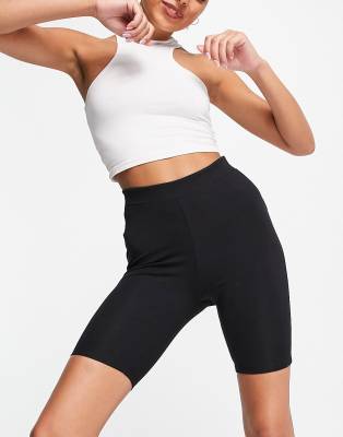 New Look legging shorts in black