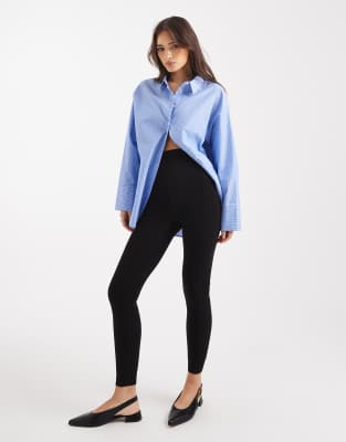 New Look - Leggings in Schwarz mit Fleecefutter