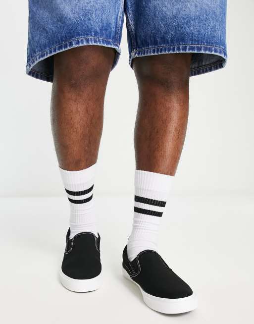 New Look – Leinen-Sneaker zum Reinschlüpfen in Schwarz, 4 von 4