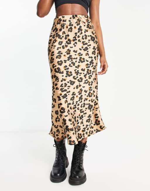 Leopard print midi skirt forever clearance 21