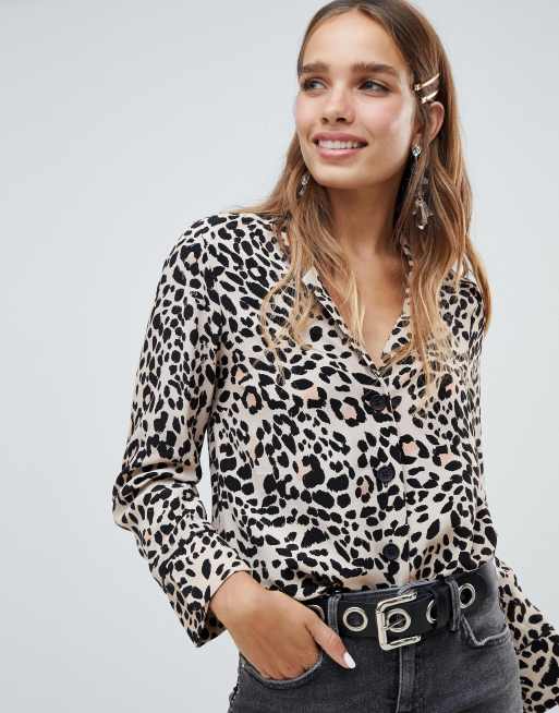 Animal print clearance top asos