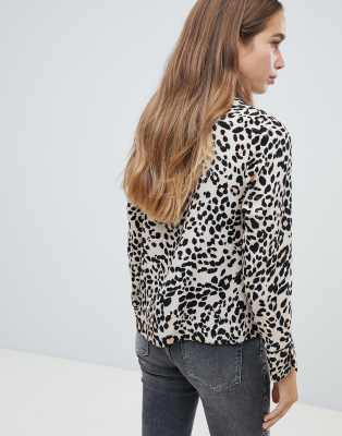 new look leopard print shirt