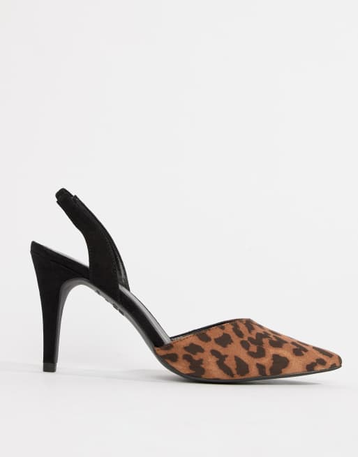 New Look Leopard Sling Back Heel | ASOS