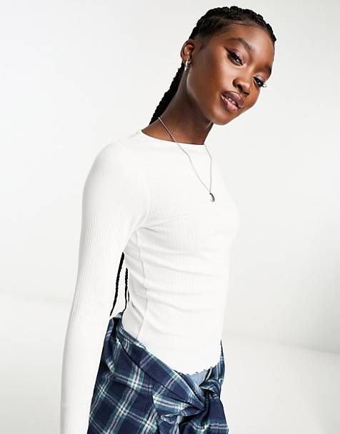 J.Crew Mercantile Long Sleeve Thermal Top In Off White, $17, Asos