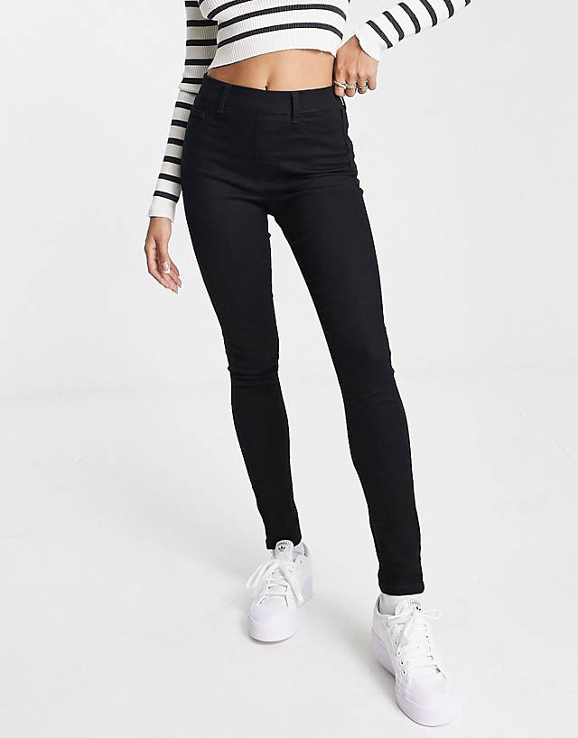 New Look - lift and shape high waisted super skinny jeans in black