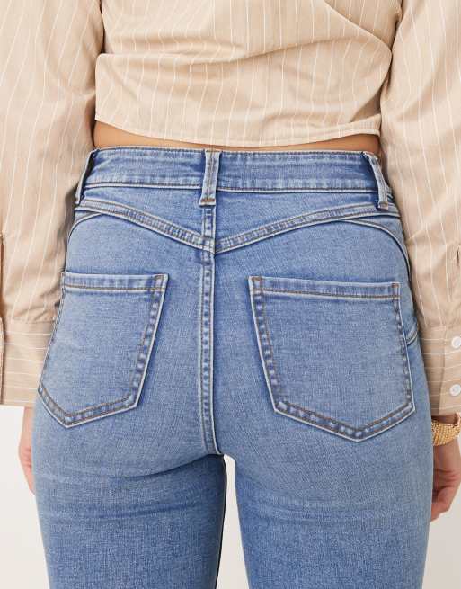 New Look lift and shape Jenna skinny jeans in blue, 4 of 5