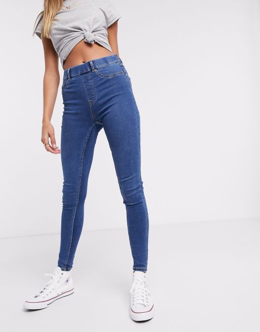 New Look lift & shape jegging in blue