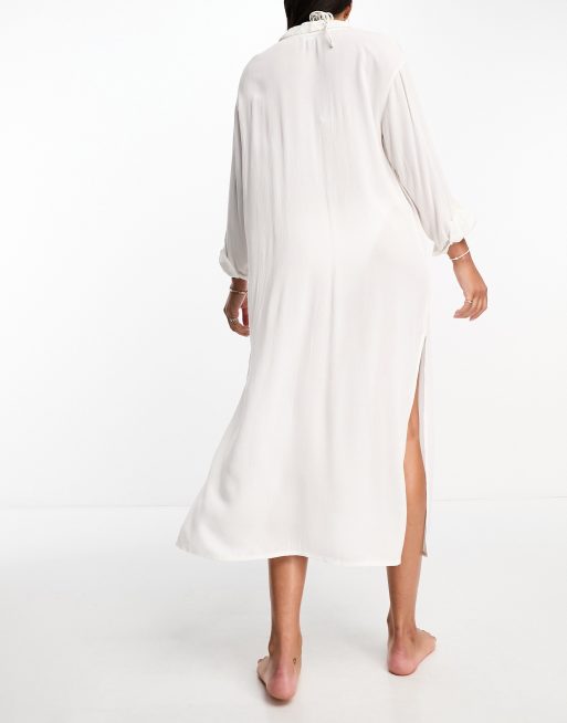 White shirt store dress new look