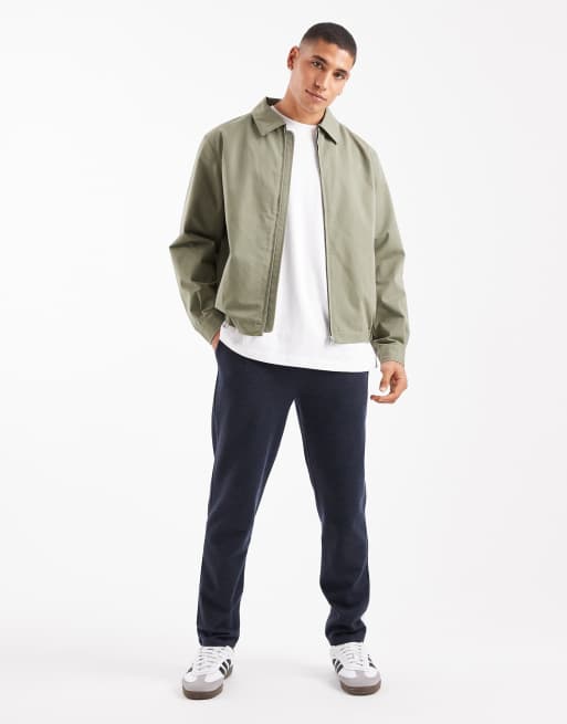 New Look light weight harrington jacket in khaki, 2 of 5