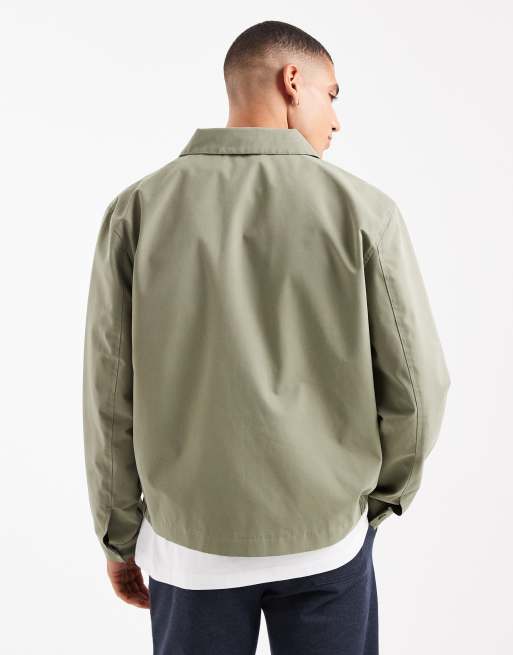 New Look light weight harrington jacket in khaki, 3 of 5