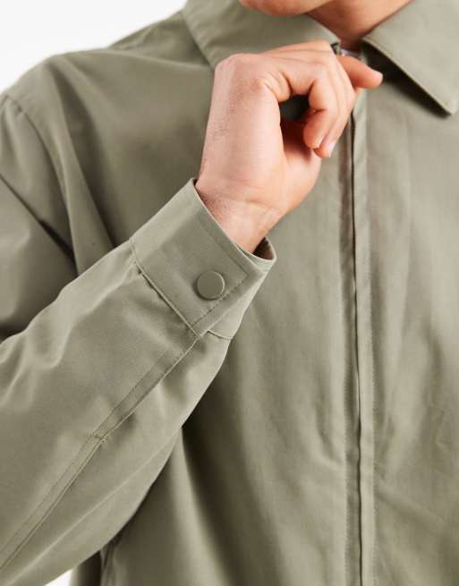 New Look light weight harrington jacket in khaki, 5 of 5
