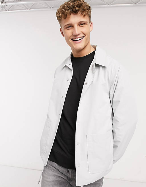 New Look lightweight coach jacket in gray | ASOS