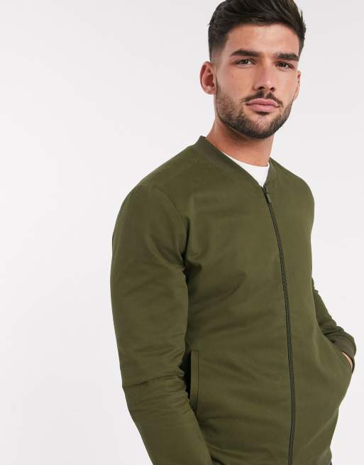 Mens cotton bomber sale