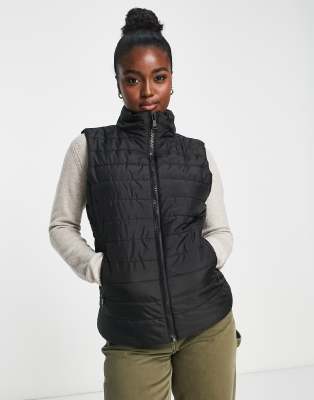 New Look Lightweight Padded Vest In Black