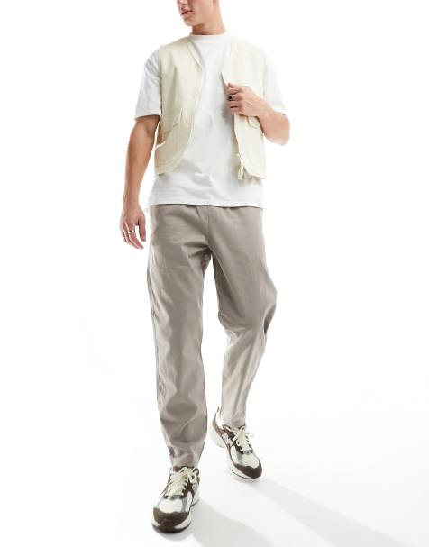 Mens tall hot sale linen pants