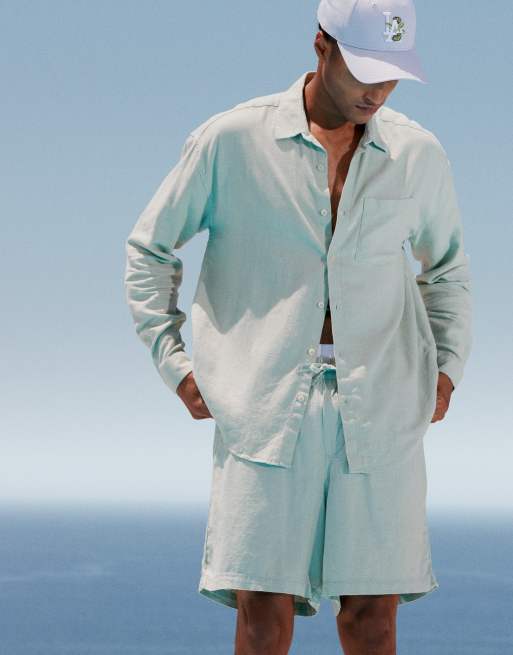 New Look linen-blend set in light green