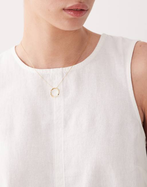 New Look linen blend shell top in white, 3 of 4