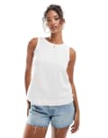 [New Look] New Look linen shell top in white 18 White