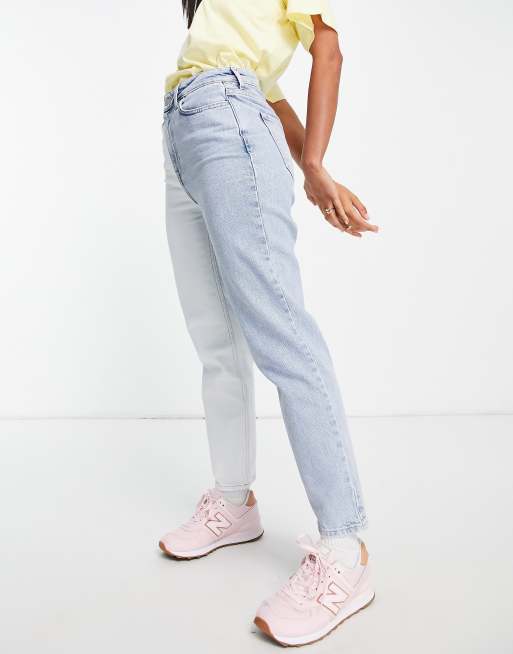 New Look – Ljusblå mom jeans i två nyanser, 2 av 4