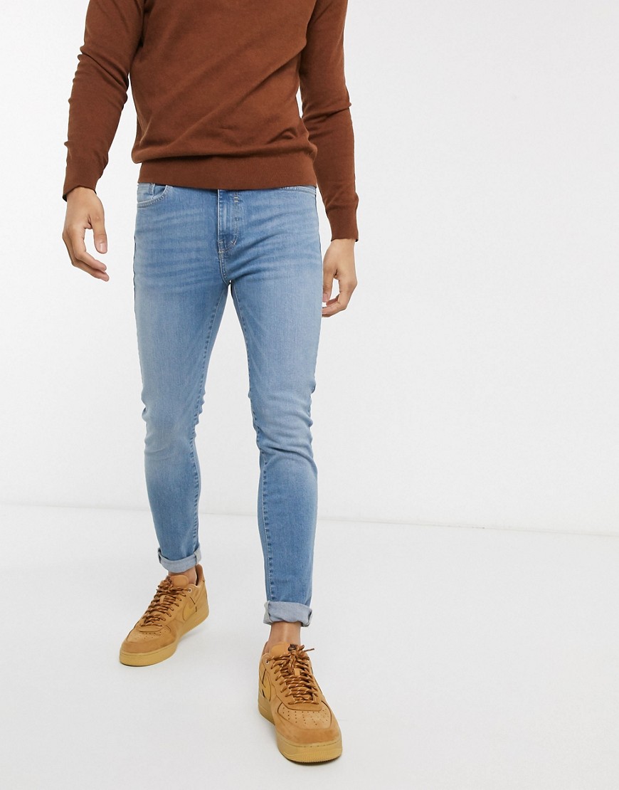 New Look – ljusblå superskinny jeans