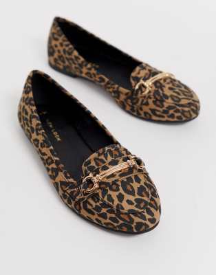 tiger print loafers