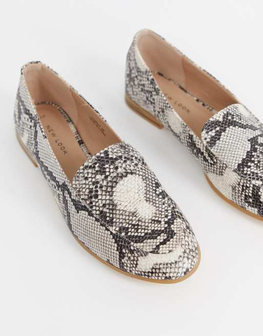 New Look Loafer in snake print | ASOS