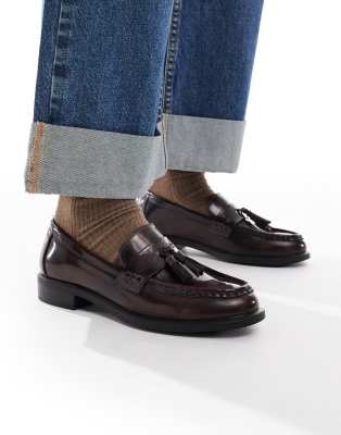 New Look - Loafer mit Bommel in Braun-Brown