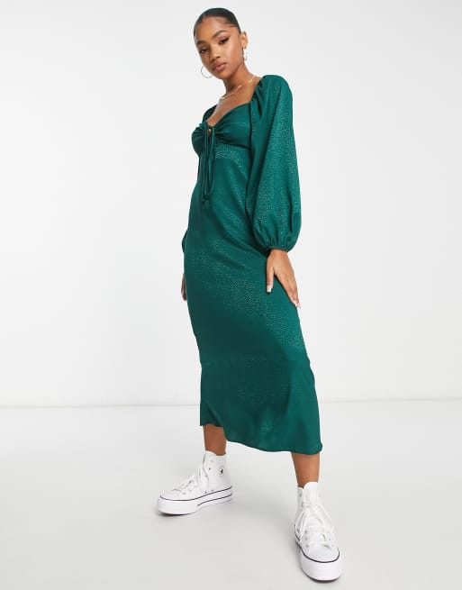 New look deals green maxi dress