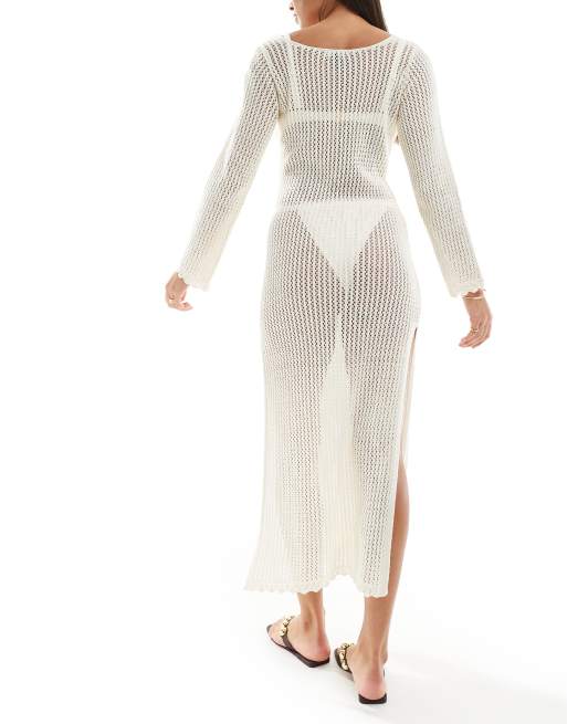 Long sleeve maxi dress new look sale