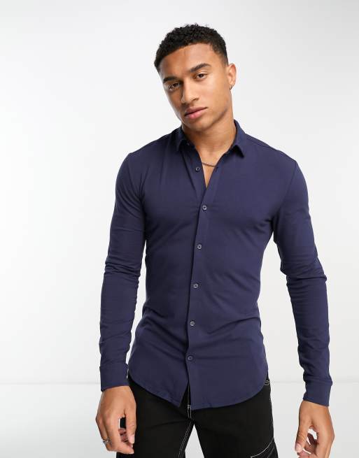 new look muscle fit shirt