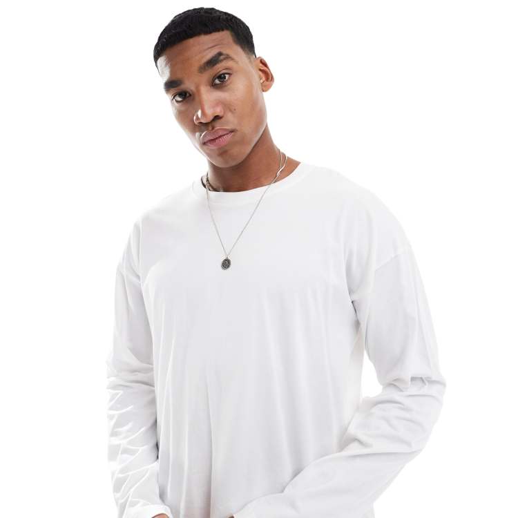 トップス 8egreedy 8 long sleeve t-shits white M Weekday ESSENCE STANDARD LONG SLEEVE - Long sleeved top