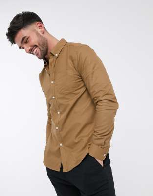 tan oxford shirt