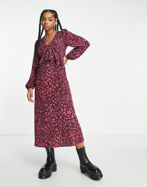 Long sleeve maxi outlet dress new look