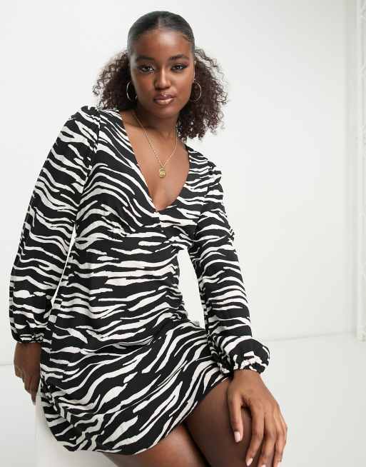 Zebra hot sale dress asos