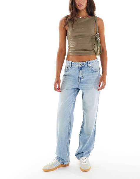 New Look long straight leg jeans in light blue - view 1