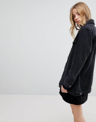 longline denim jacket new look