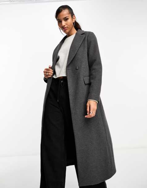 Dark grey sale ladies coat